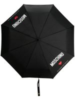 Moschino In Love We Trust compact umbrella - Noir