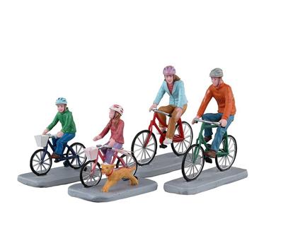 Family Bike Ride Set Of 4 - Lemax