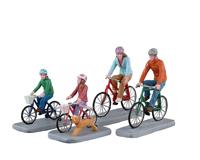 Family Bike Ride Set Of 4 - Lemax