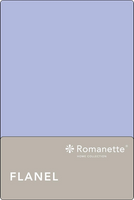 Flanellen Lakens Romanette Blauw-200 x 260 cm - thumbnail