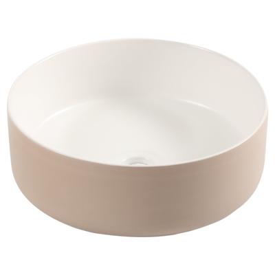 Differnz Mira waskom keramiek | beige/wit | Ø 36 x 12 cm