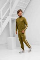 Under Armour Rival Knit Trainingspak Heren Donkergroen/Beige - Maat XS - Kleur: BeigeDonkergroen | Soccerfanshop