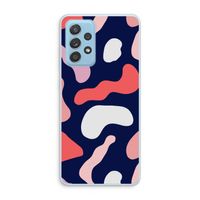 Memphis Shapes Pink: Samsung Galaxy A73 Transparant Hoesje