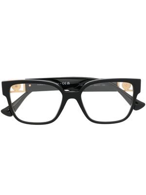 Versace Eyewear lunettes de vue carrées à breloque Medusa - Noir