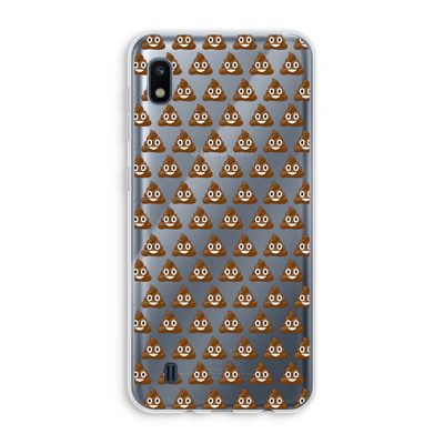 Poop emoji: Samsung Galaxy A10 Transparant Hoesje