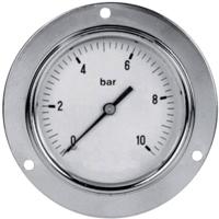 ICH Manometer 304.63.10 Aansluiting (manometer): Achterkant 0 tot 10 bar Schroefdraad (buiten) 1/4 1 stuk(s) - thumbnail