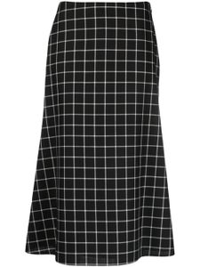 Marni jupe en laine à carreaux - Noir
