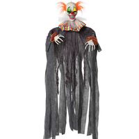 Halloween/horror thema hang decoratie horror clown - enge/griezelige pop - 120 cm - thumbnail
