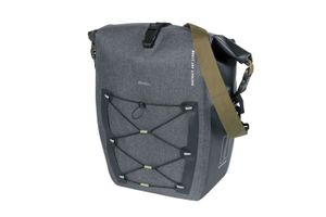 Basil navigator storm mik side fietstas - sportieve en functionele enkele fietstas - zwart - 100% waterdicht