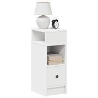 Nachtkastjes 2 st met lade 25x31x66 cm wit