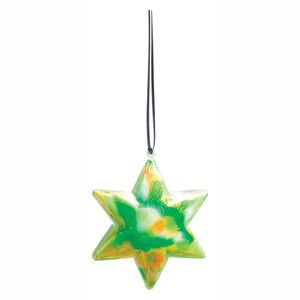 Colorations - vulbaar ornament transparante ster, set van 12