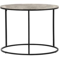 Ronde Bijzettafel Trion Pado - Zwart en Zilver - Ø60 cm - Metaal