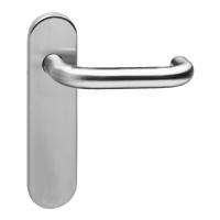 Intersteel Deurkruk Rond op blind schild brandvertragend - RVS