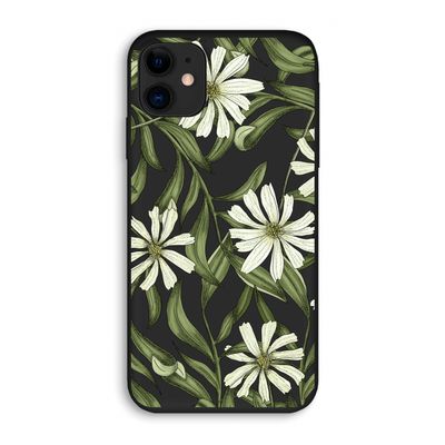 Wit bloemenpatroon: iPhone 11 Biologisch afbreekbaar hoesje