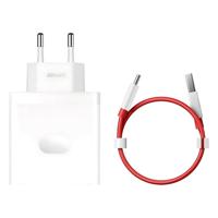 OnePlus SUPERVOOC USB-A oplader + USB-A / USB-C kabel 100W Wit