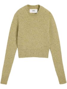 AMI Paris pull à motif Ami de Coeur brodé - Vert