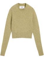 AMI Paris pull à motif Ami de Coeur brodé - Vert