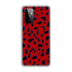 Red Leopard: Samsung Galaxy A72 Transparant Hoesje