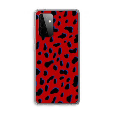 Red Leopard: Samsung Galaxy A72 Transparant Hoesje