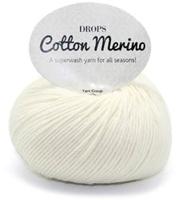 Drops Cotton Merino Uni Colour 1 Naturel