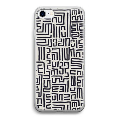 Moroccan Print: iPhone SE 2020 Transparant Hoesje