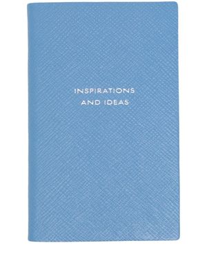 Smythson carnet Inspirations And Ideas Panama - Bleu