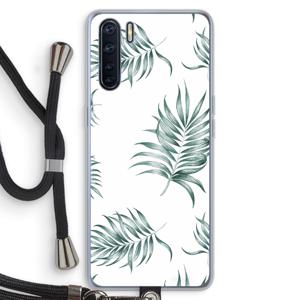 Simple leaves: Oppo A91 Transparant Hoesje met koord