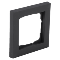 Gira E2 Afdekraam | Inbouw | 1-voudig Verticaal/Horizontaal | Zwart - 66.053.21