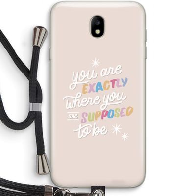 Right Place: Samsung Galaxy J7 (2017) Transparant Hoesje met koord