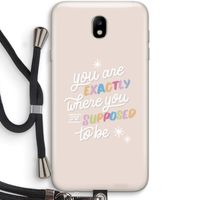 Right Place: Samsung Galaxy J7 (2017) Transparant Hoesje met koord