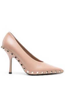 Valentino Garavani escarpins à ornements Rockstud 100 mm - Rose