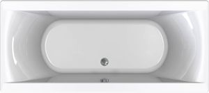 Saqu Bindo inbouwbad 2-persoons 180x80cm glans wit acryl