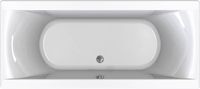 Saqu Bindo inbouwbad 2-persoons 180x80cm glans wit acryl