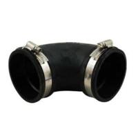 Air Aqua Flexibele Rubber Bocht 90° 75mm - Duurzaam, Weerbestendig en Eenvoudige Montage