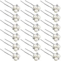 18 stks parel haarspelden bruids haaraccessoires parel bobby bruids haarspeld bruiloft haaraccessoires parel kristal haarspelden voor bruiden bruidsmeisjes bloem vrouwen grils Lightinthebox