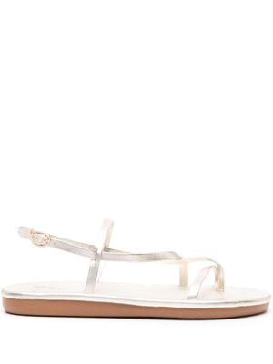 Ancient Greek Sandals sandales plates en cuir - Or