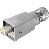 Telegärtner 100007468 STX V5 RJ45-stekkerset variant 5 Stekker, recht Aantal polen: 8P8C Aluminium 1 stuk(s)