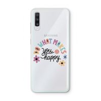 Happy days: Samsung Galaxy A70 Transparant Hoesje