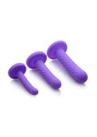 Tri-Play 3 Piece Silicone Dildo Set