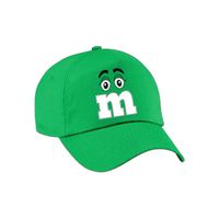 Verkleed pet voor volwassenen - letter M - groen - unisex - carnaval - themafeest Verkleed pet voor volwassenen - letter M - groen - unisex - carnaval - themafeest