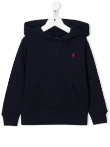 Ralph Lauren Kids hoodie à logo brodé - Bleu