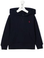 Ralph Lauren Kids hoodie à logo brodé - Bleu - thumbnail