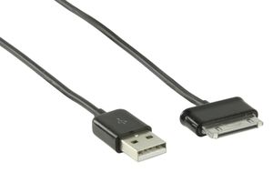 Diverse Data en Oplaadkabel Samsung 30-Pins Male - USB A Male kabel 1 meter