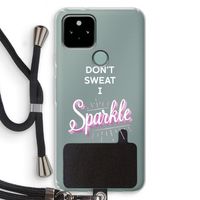 Sparkle quote: Pixel 5 Transparant Hoesje met koord