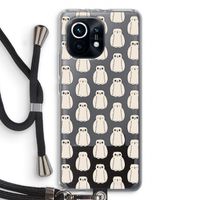 Uilen: Xiaomi Mi 11 Transparant Hoesje met koord