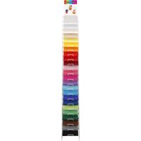 Colortime Gekleurd karton, a4, vel 210x297 mm, 180 gr, diverse kleuren, 24x100 vel/ 1 doos