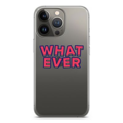 Whatever: iPhone 13 Pro Transparant Hoesje