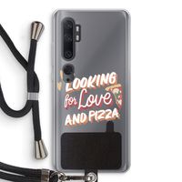 Pizza is the answer: Xiaomi Mi Note 10 Transparant Hoesje met koord