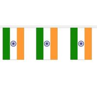 2x Polyester vlaggenlijn van India 3 meter   -