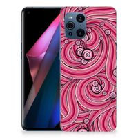 OPPO Find X3 | X3 Pro Hoesje maken Swirl Pink